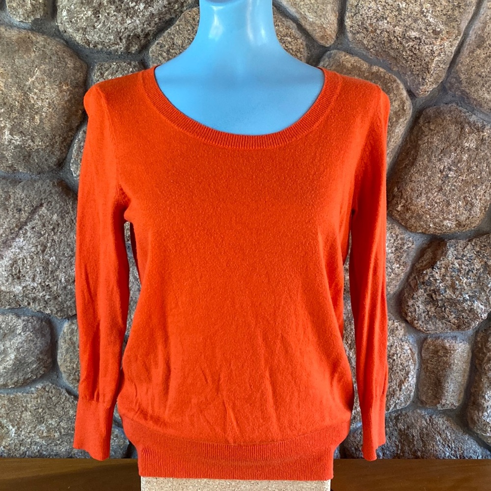 LOFT orange light weight sweater, SZ 0